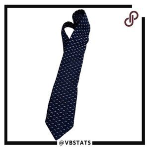 Vineyard Vines Custom Collection Men's USA Geometric Print Silk Neck Tie Blue